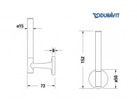 PORTARROLLOS RESERVA STARCK T DURAVIT